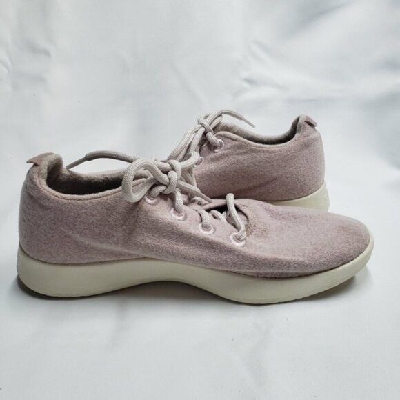 Allbirds Superfine Merino Lace up Sneakers Pale Pink Women's Size 9 - Picture 8 of 15